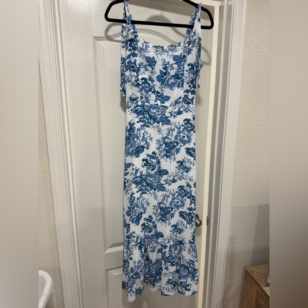 Anna Kaci- Blue Floral Dress- S